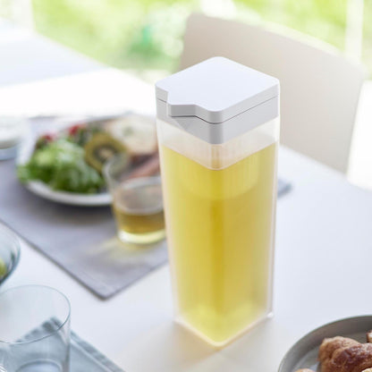 倒して置ける冷水筒 タワー ティーバッグ入れ付き