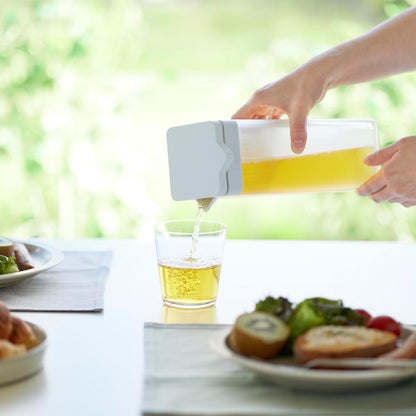 倒して置ける冷水筒 タワー ティーバッグ入れ付き