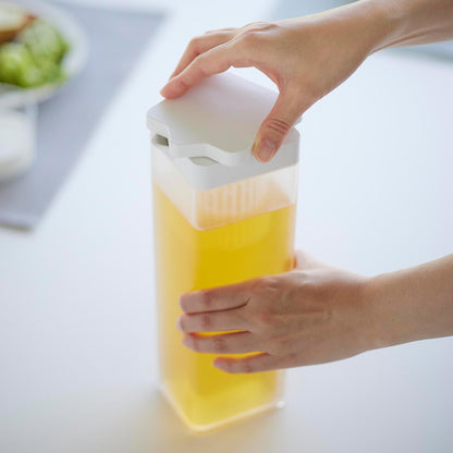 倒して置ける冷水筒 タワー ティーバッグ入れ付き