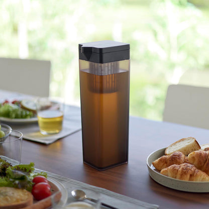 倒して置ける冷水筒 タワー ティーバッグ入れ付き