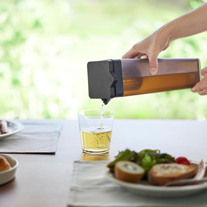 倒して置ける冷水筒 タワー ティーバッグ入れ付き