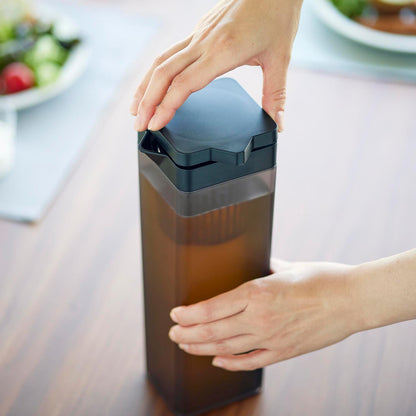 倒して置ける冷水筒 タワー ティーバッグ入れ付き