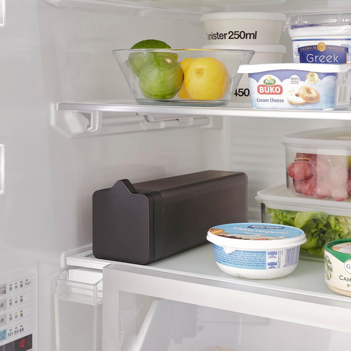 倒して置ける冷水筒 タワー ティーバッグ入れ付き