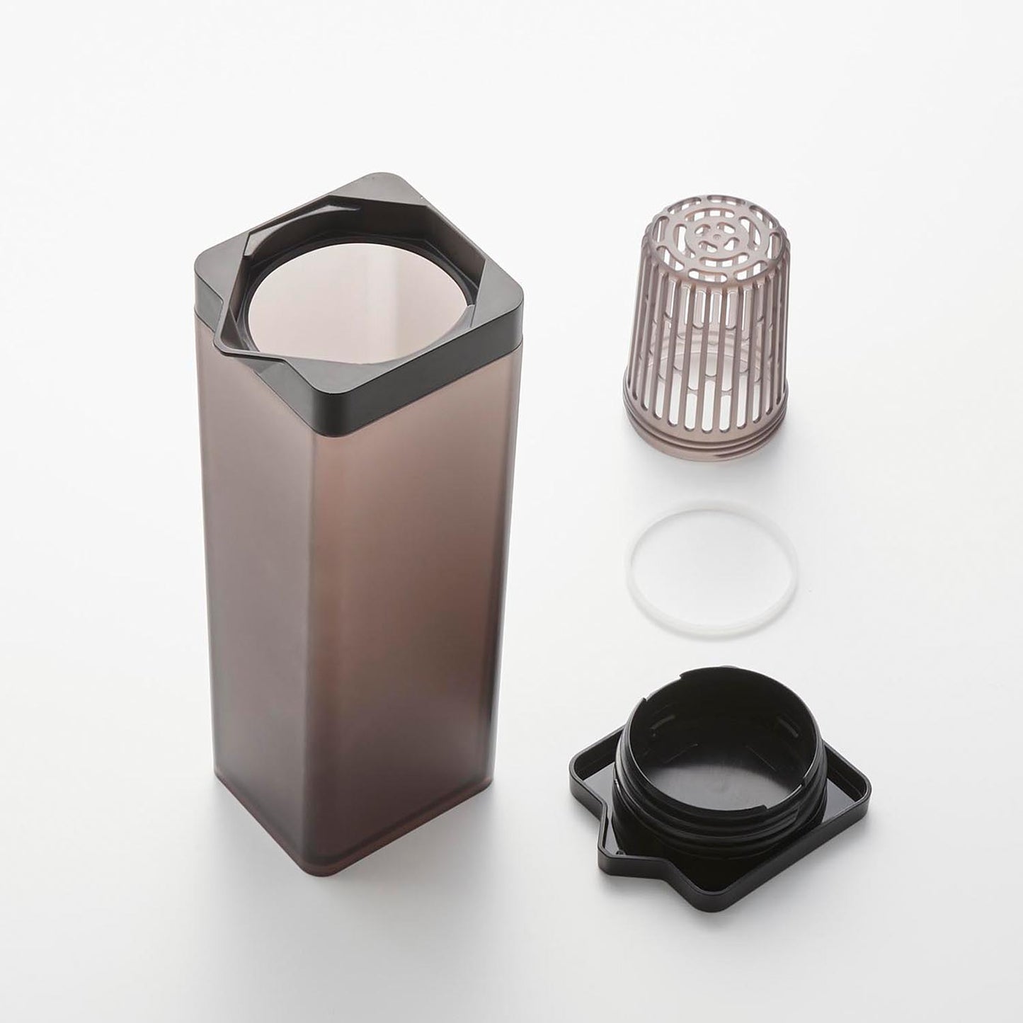 倒して置ける冷水筒 タワー ティーバッグ入れ付き