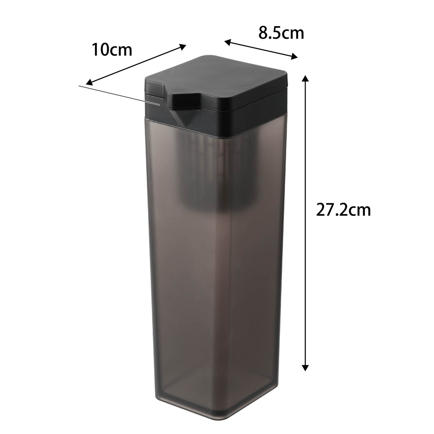 倒して置ける冷水筒 タワー ティーバッグ入れ付き