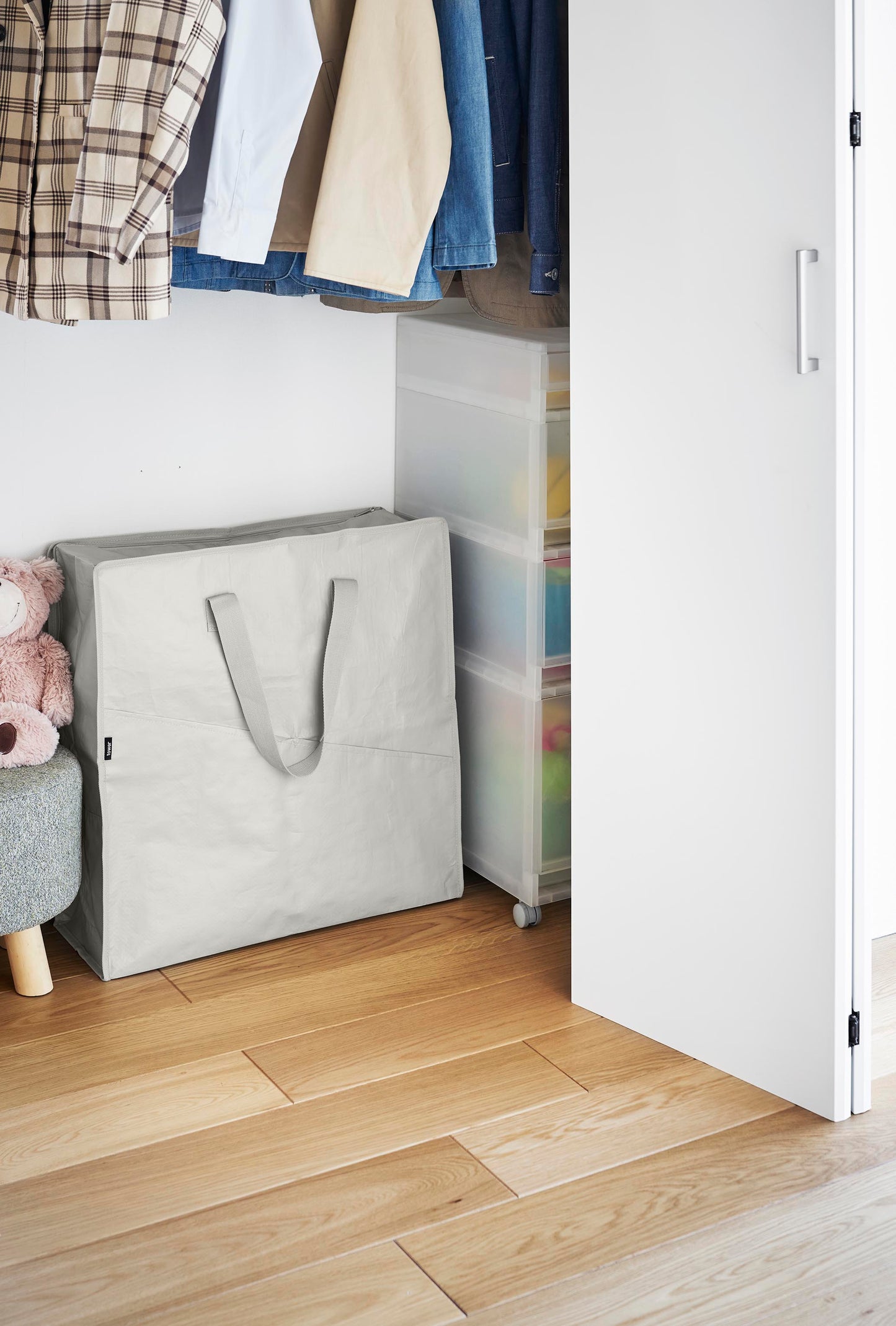 ポリエチレンシートポケット付きおもちゃ収納バッグ タワー