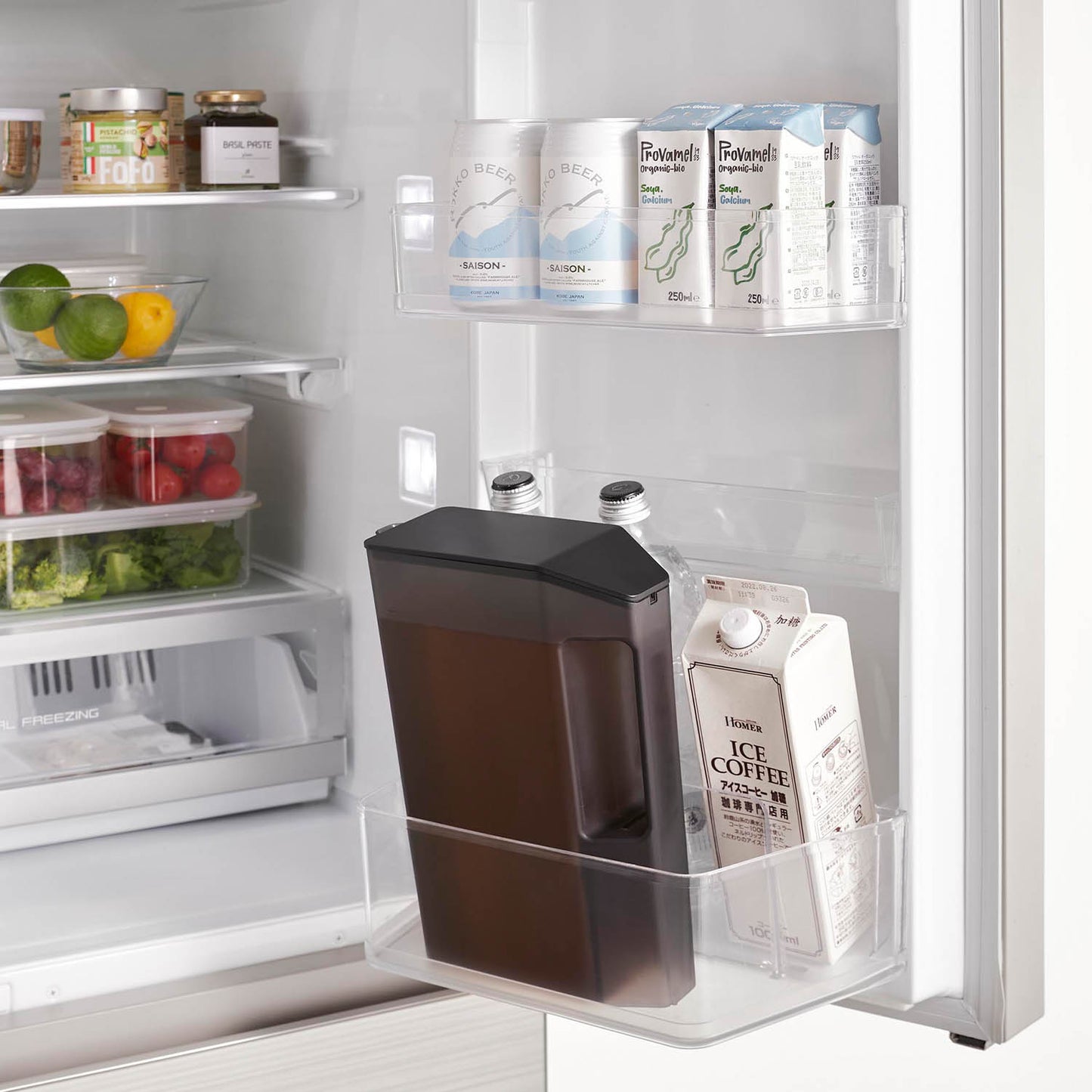 ハンドル付きスリム冷水筒 タワー ２Ｌ