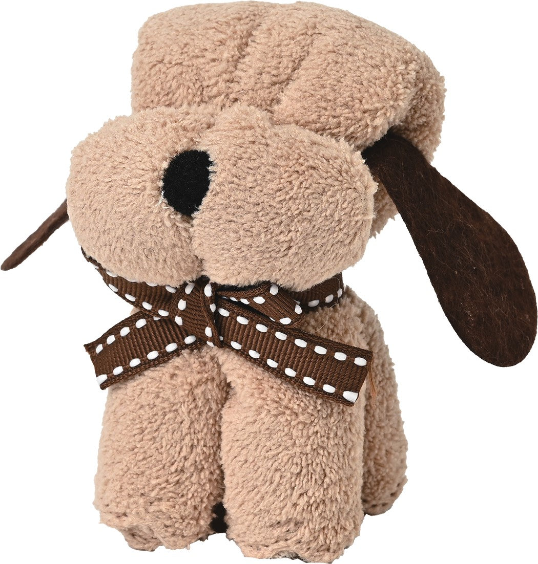 ふんわりわんこタオルハンカチ