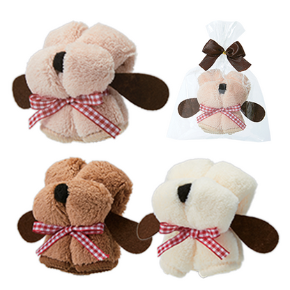 ＜FUWARI>わんわんタオルハンカチ