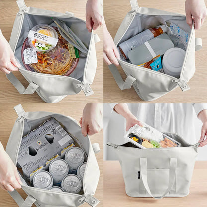 スーパー・コンビニ弁当がそのまま入る洗えるお弁当バッグ タワー