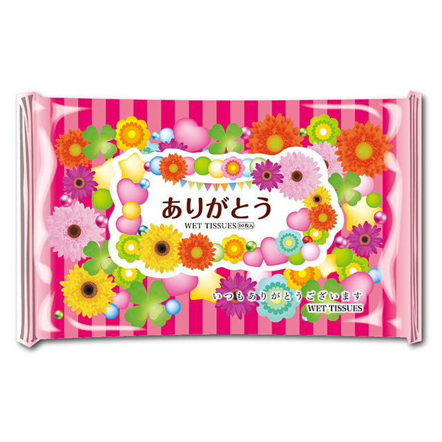 （ミニ）花柄ウェットティッシュ10枚