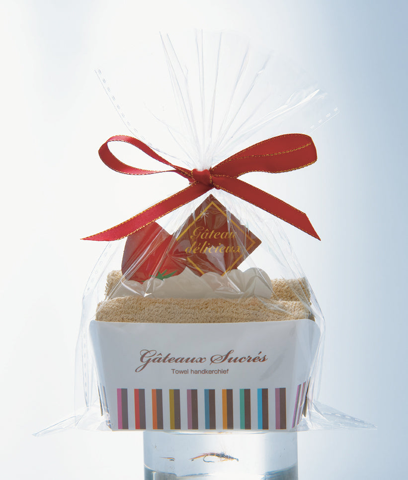 ＜スイーツ＞ショートケーキタオル