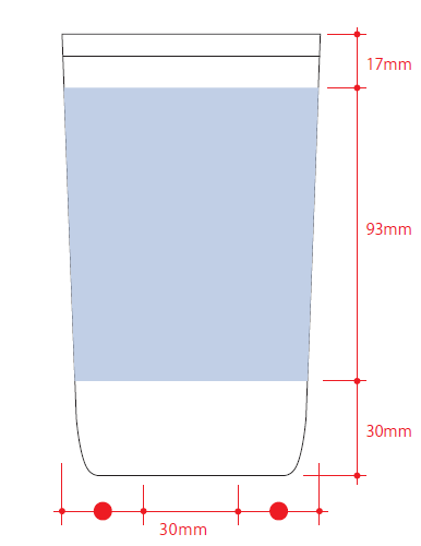 Zalattoサーモタンブラー　450ml　名入れ箇所イメージ