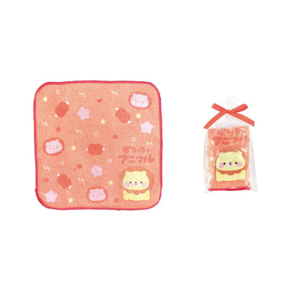 ぽちゃちゃアニマル　ギフトラッピングミニタオル１枚