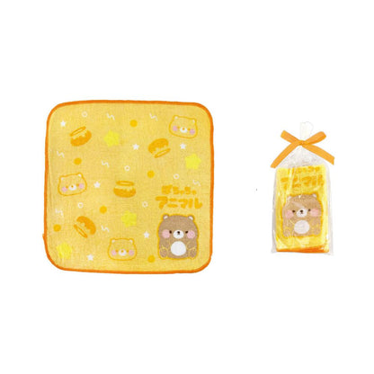 ぽちゃちゃアニマル　ギフトラッピングミニタオル１枚