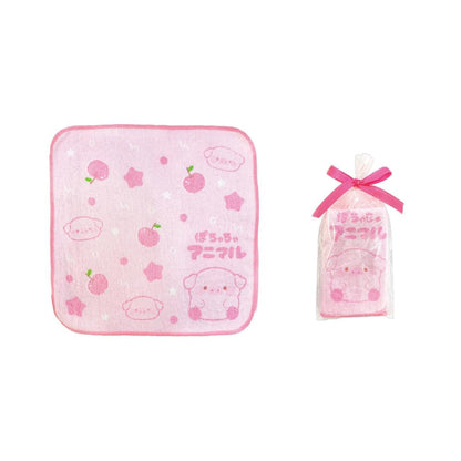 ぽちゃちゃアニマル　ギフトラッピングミニタオル１枚