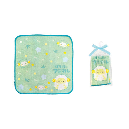 ぽちゃちゃアニマル　ギフトラッピングミニタオル１枚