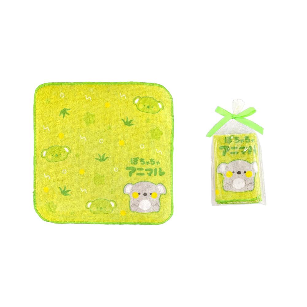 ぽちゃちゃアニマル　ギフトラッピングミニタオル１枚