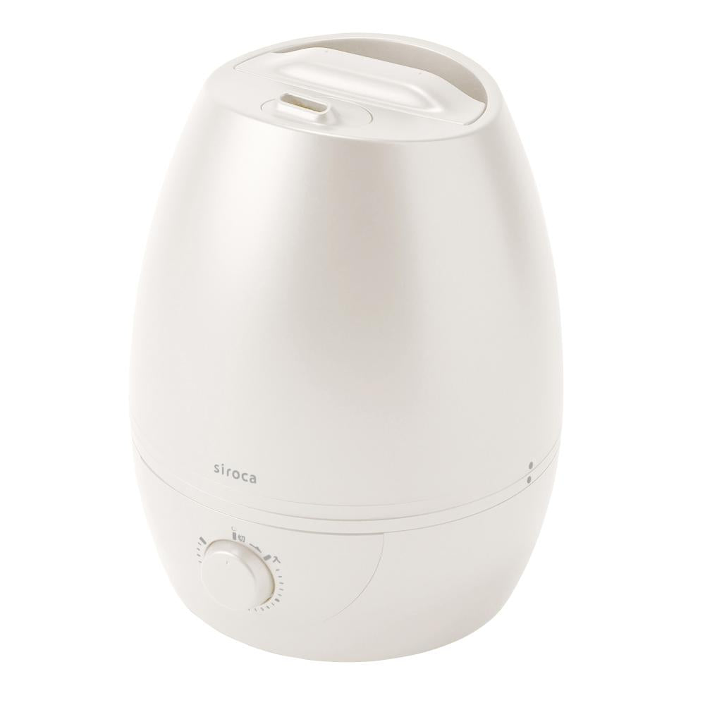 siroca　超音波加湿器5L（シルキーホワイト）