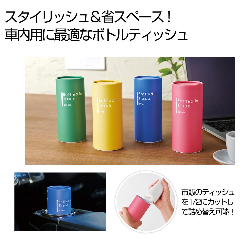 カラフル　ミニボトルティッシュ３０Ｗ１個