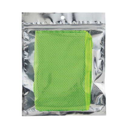 涼感タオル１枚　袋入りイメージ　グリーン