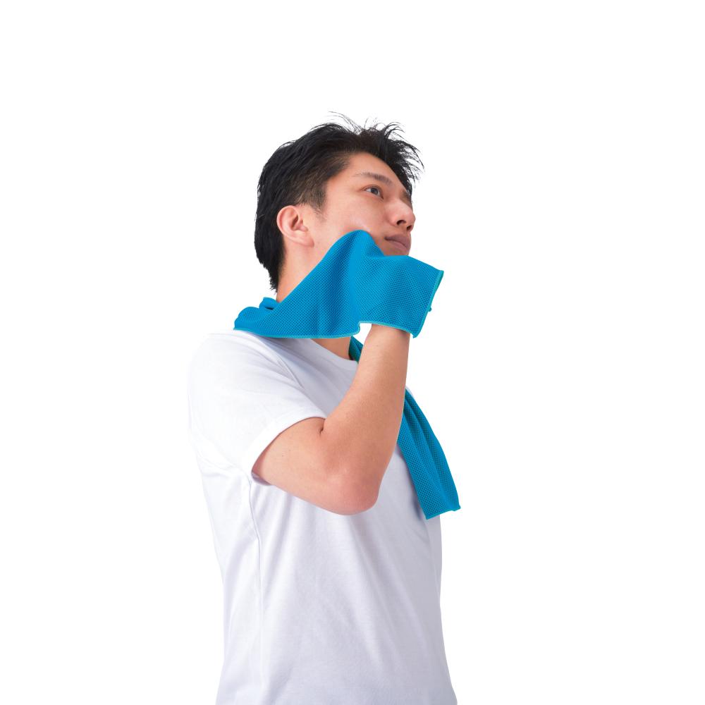 涼感タオル１枚　使用イメージ