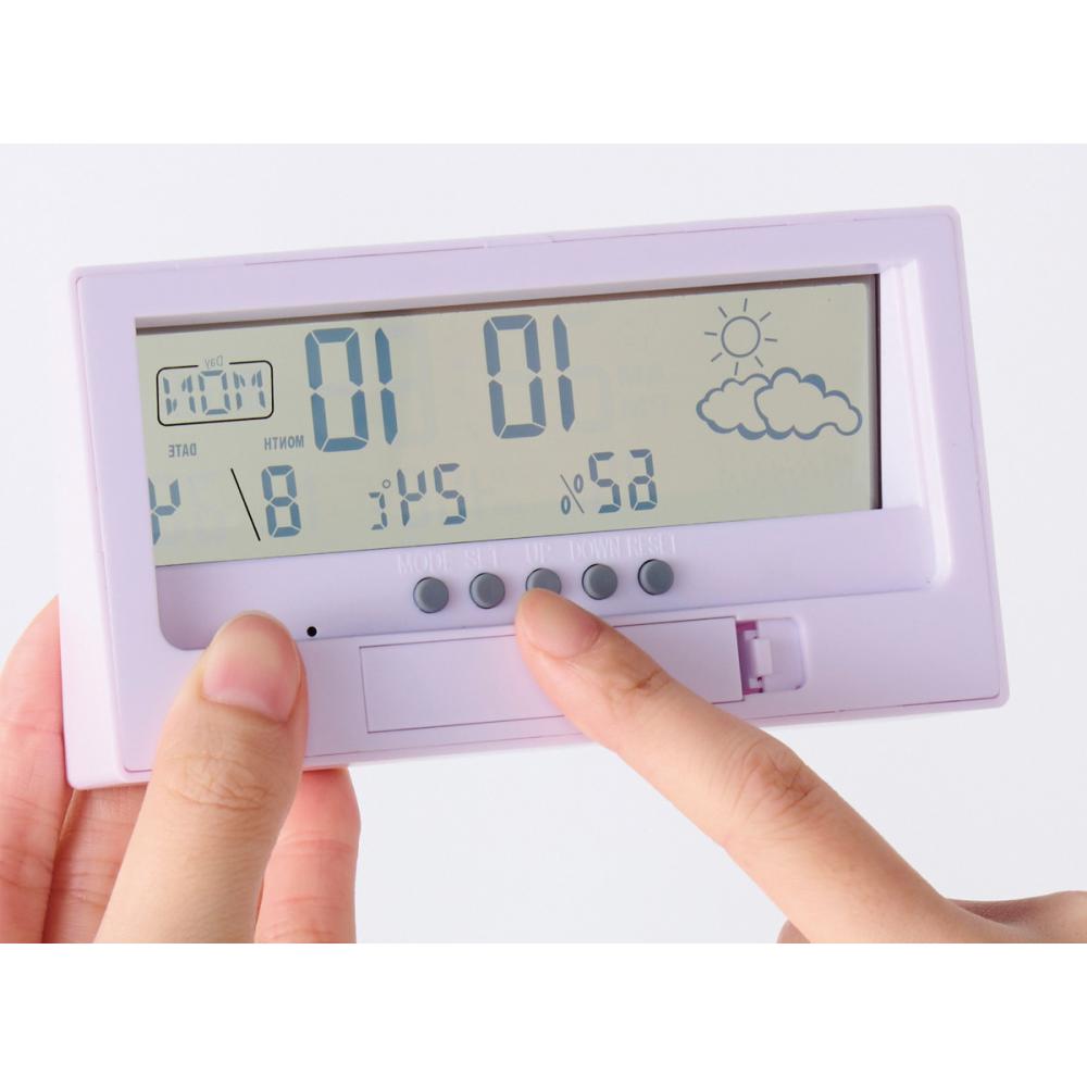 クリアスクリーン多機能デジタル時計