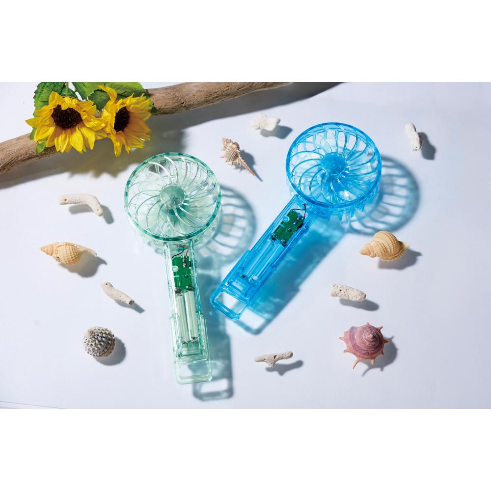 クリアハンディファン　１個  ２色展開