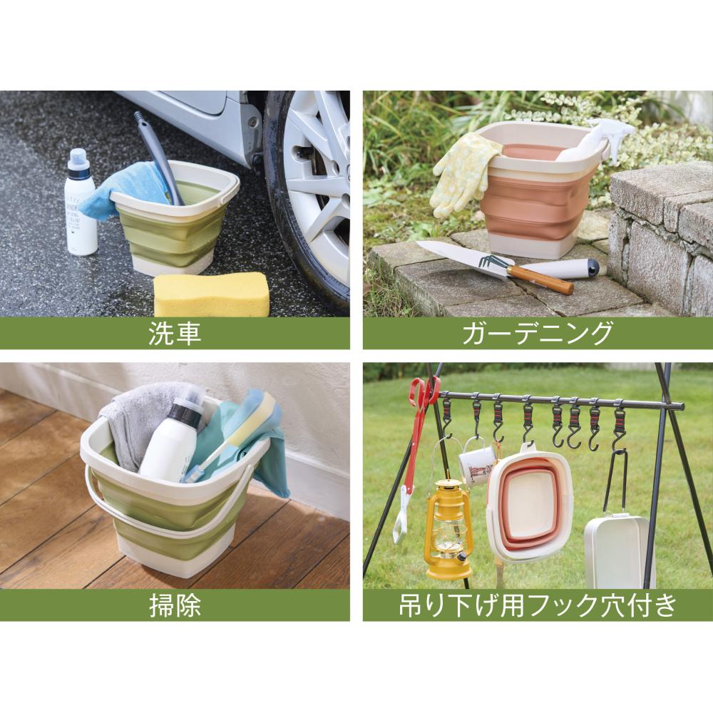 折りたたみバケツ５Ｌ　１個