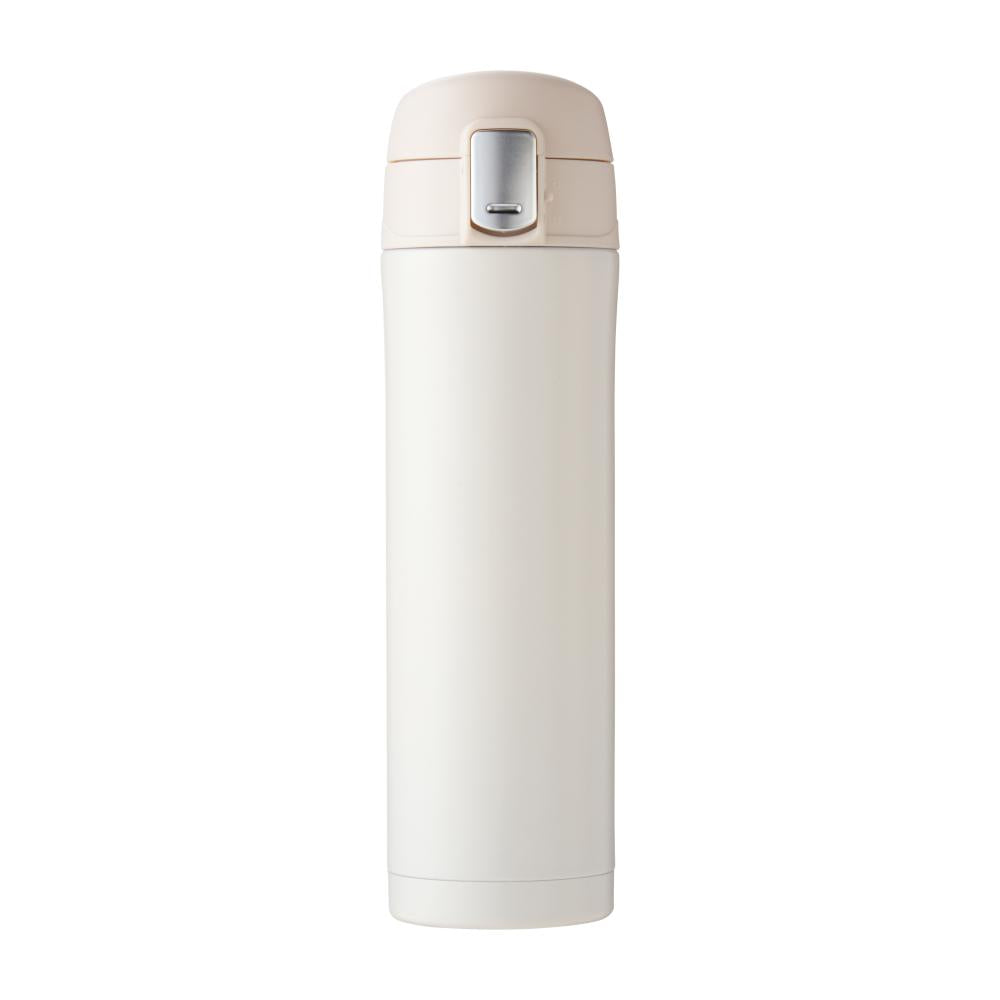 ワンプッシュ真空ステンレスボトル４５０ｍｌ　オフホワイト