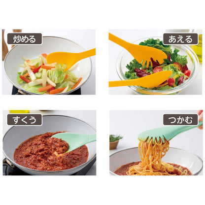 ＩＲＯＣＡ　４ｉｎ１マルチトング　１個　それぞれの使用イメージ