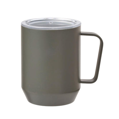蓋付き真空ステンレスマグカップ４００ｍｌ　グレー