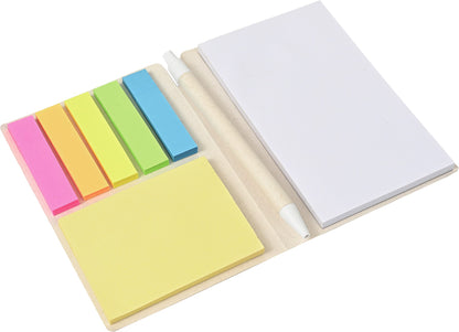 〈牛乳パック再利用〉手帳型ふせんセット（ボールペン付）