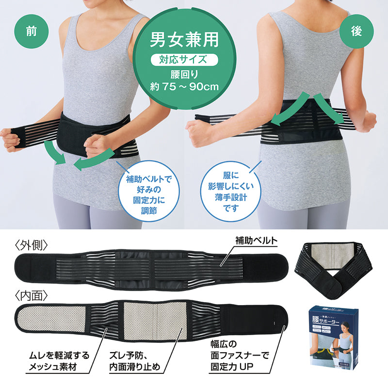 快適メッシュ腰サポーター