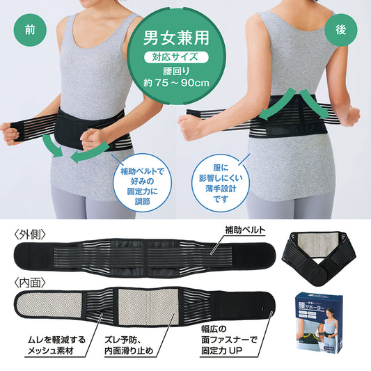 快適メッシュ腰サポーター