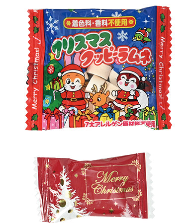 クリスマス・クリアーケース（お菓子入・シール付）