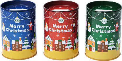 ペン立て缶貯金箱＜クリスマス＞
