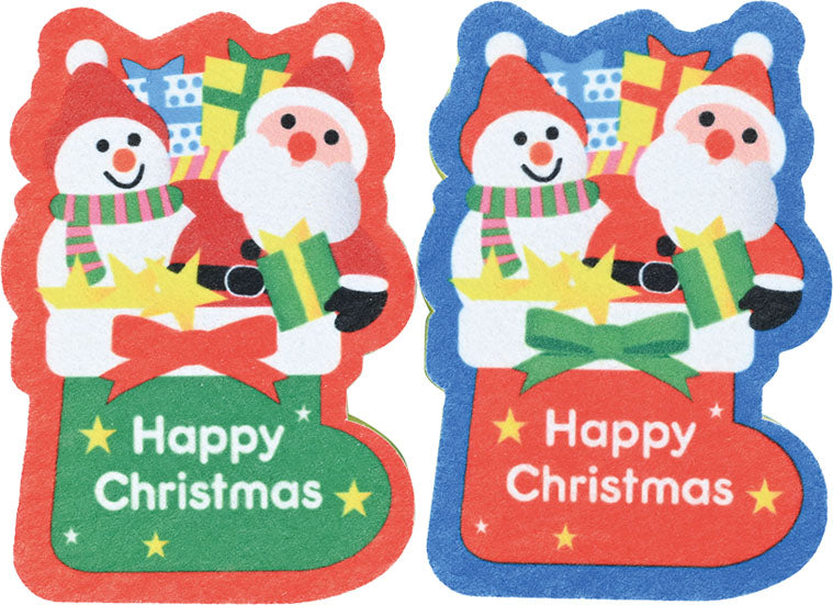 クリスマス・ダイカットキッチンスポンジ（2コセット）