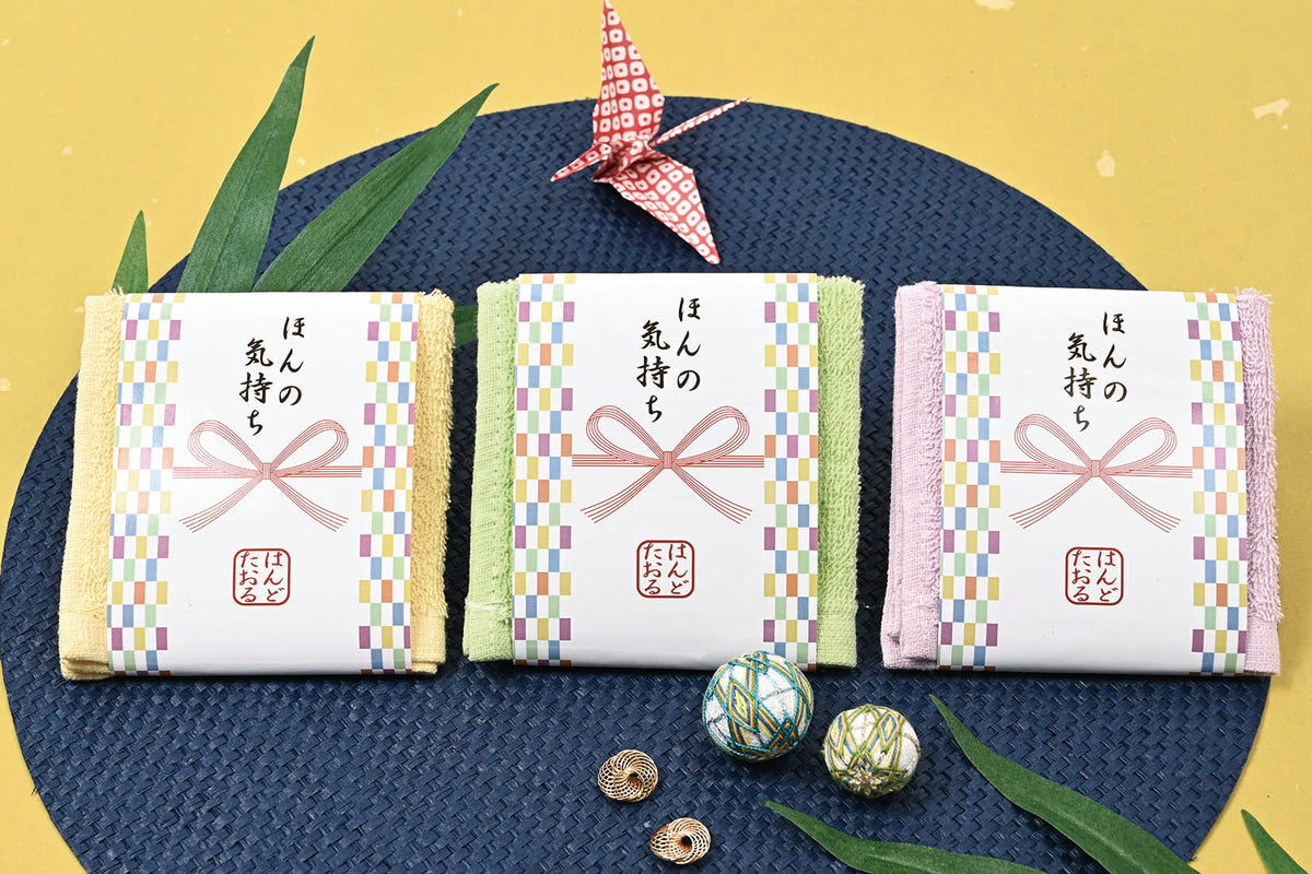 「ほんの気持ち」花結びハンドタオル