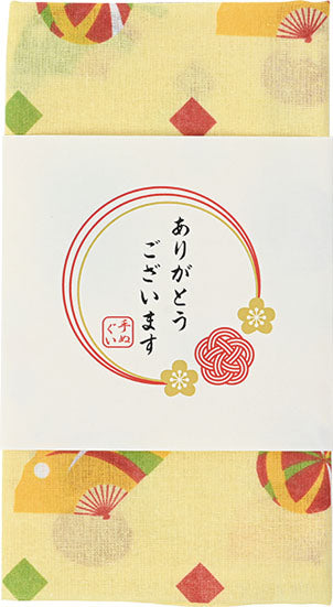 「ありがとうございます」手ぬぐい（和風縁起）