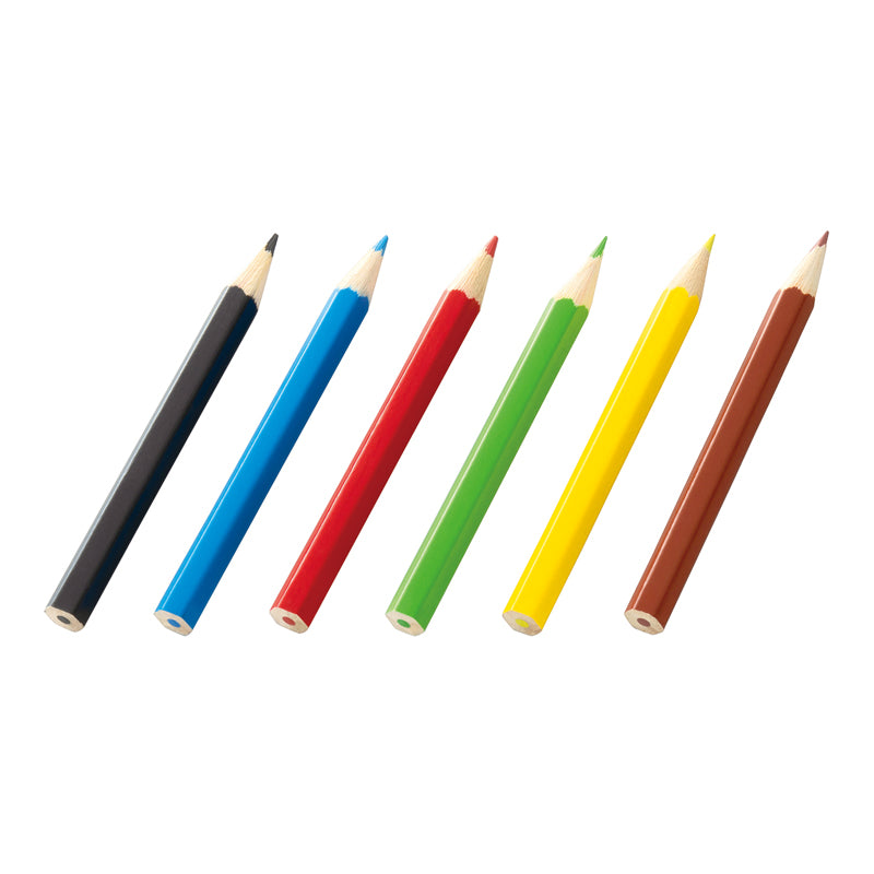 ミニ色鉛筆6本セット