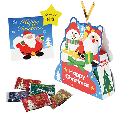 クリスマス・オーナメントケース（キャンディ5粒入・シール付）