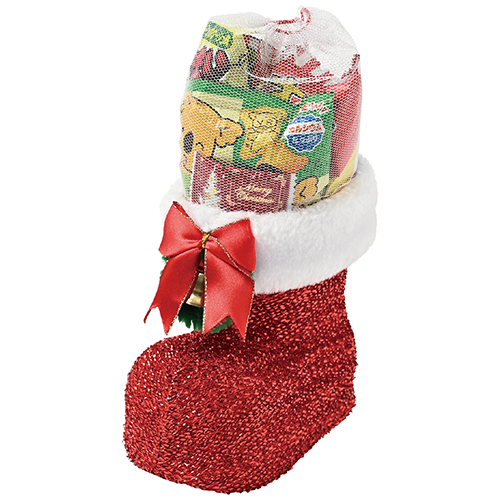 クリスマス・ラメブーツ（大）お菓子入