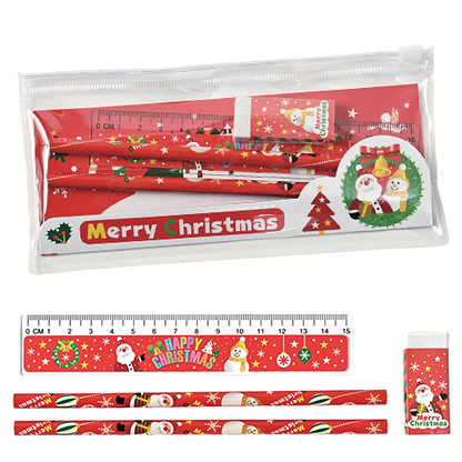 Ｘｍａｓステーショナリーセット（ポーチ付）