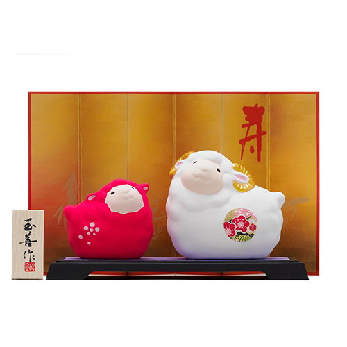 開運干支＜未＞紅白親子（小）　全体