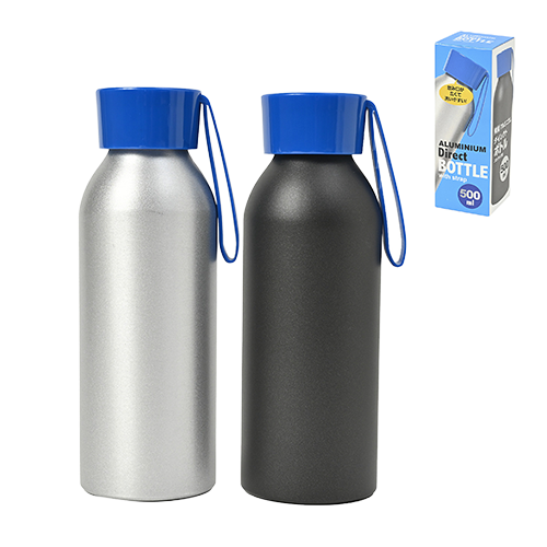 アルミダイレクトボトル500ｍｌ（シリコンストラップ付）