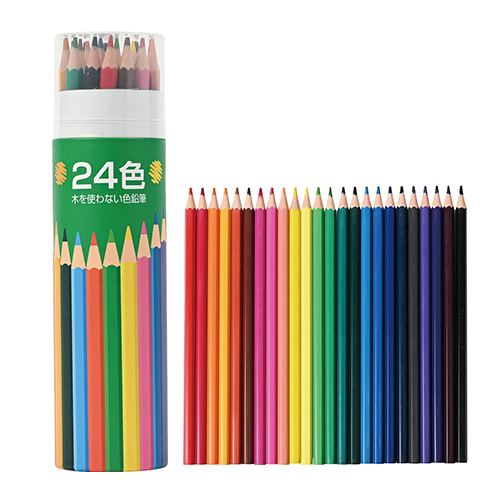 ＜木を使わない＞色鉛筆24色セット