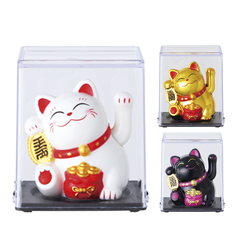 ソーラー招き猫　３色展開