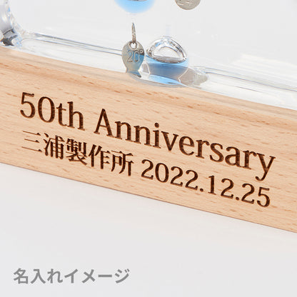 ガラスフロート温度計 富士山