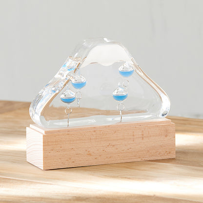 ガラスフロート温度計 富士山